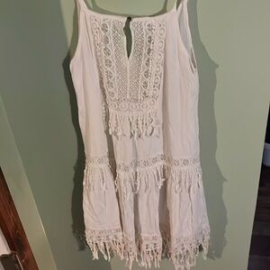 American Eagle white bohemian summer dress